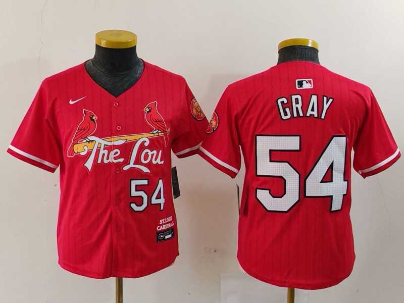 Youth St Louis Cardinals #54 Sonny Gray Red 2024 City Connect Limited Stitched Baseball Jersey,We sell and wholesale Youth St Louis Cardinals #54 Sonny Gray Red 2024 City Connect Limited Stitched Baseball Jersey on line form chian!